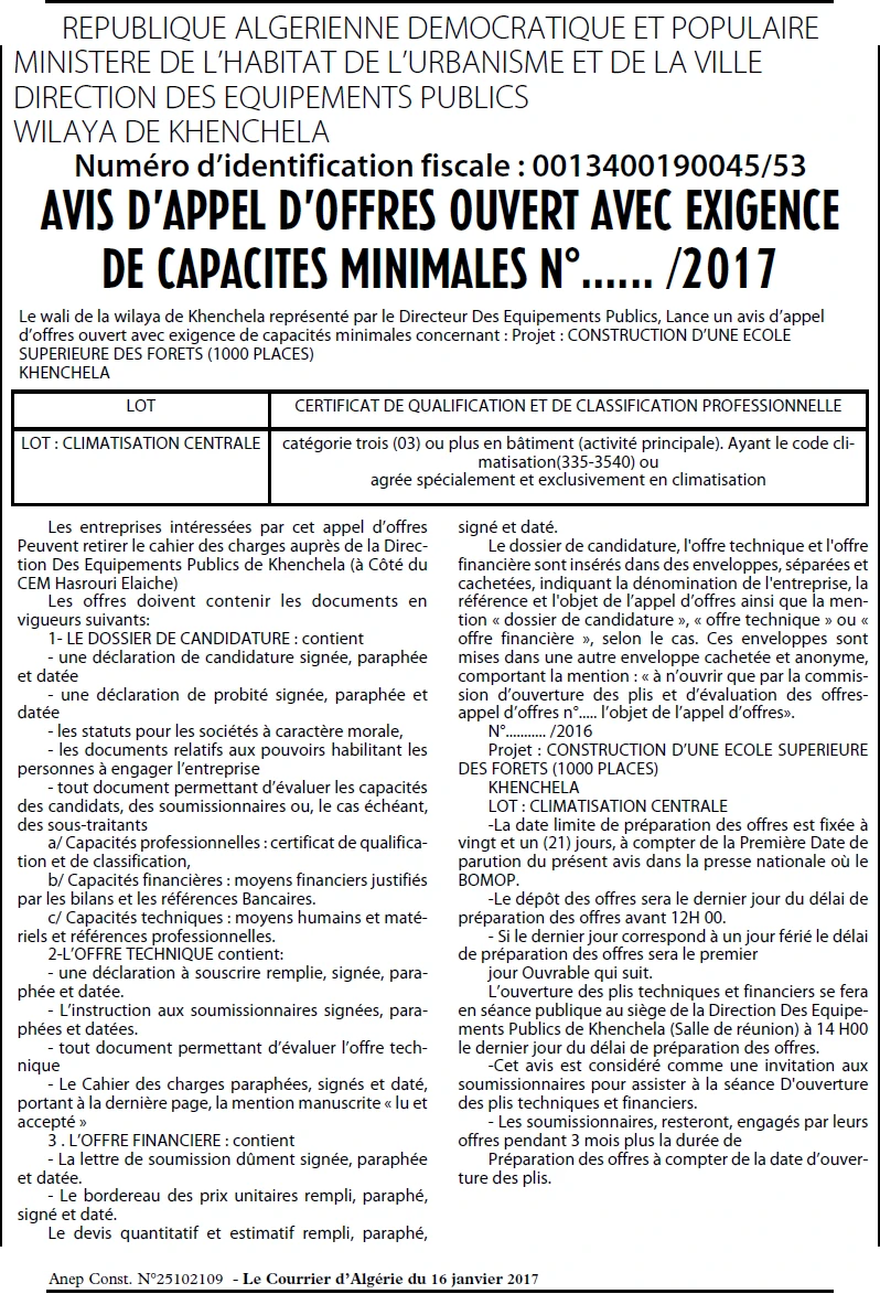Le Courrier d'Algerie