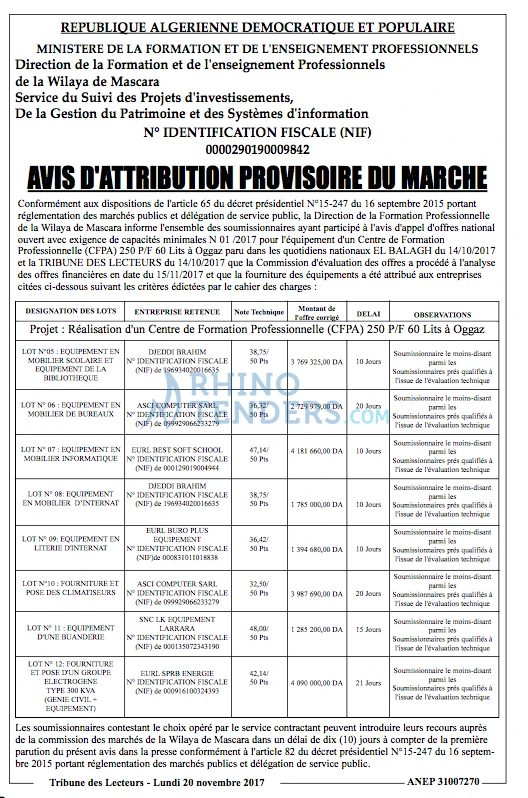 TRIBUNE DES LECTEURS
