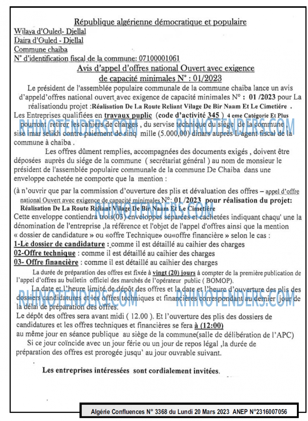 Algerie Confluence