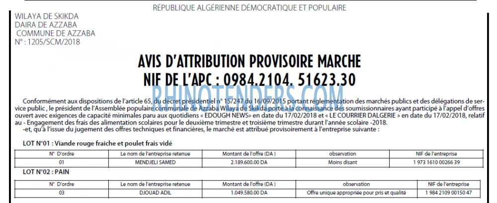 Le Courrier d'Algerie