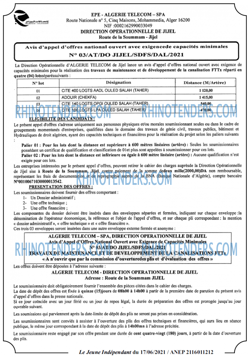 Jeune Independant