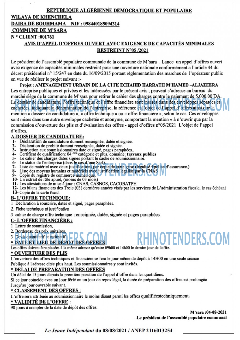 Jeune Independant