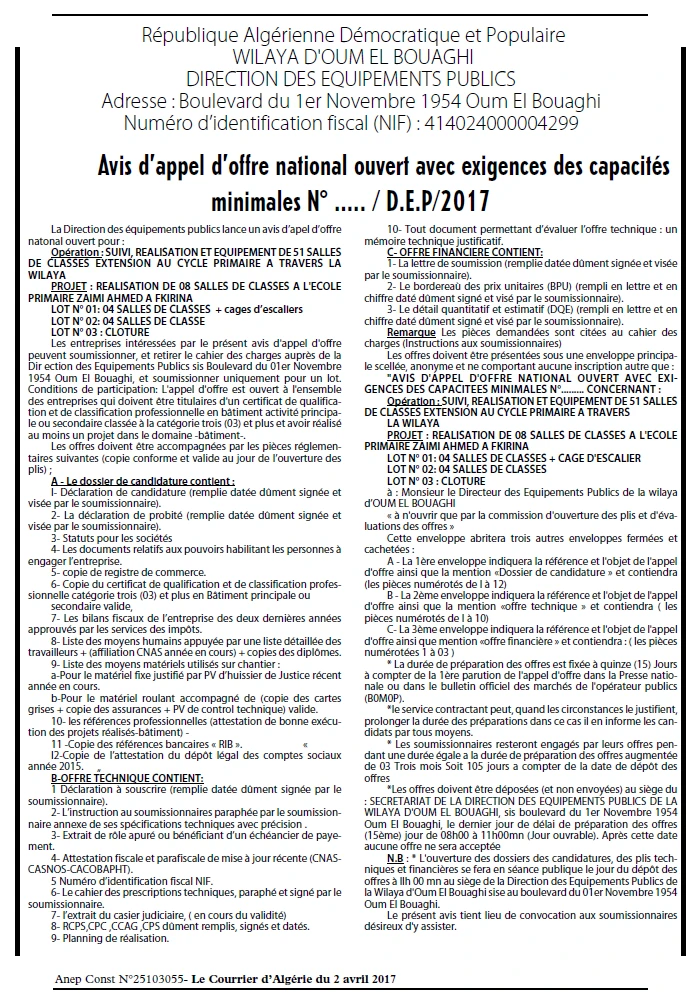 Le Courrier d'Algerie