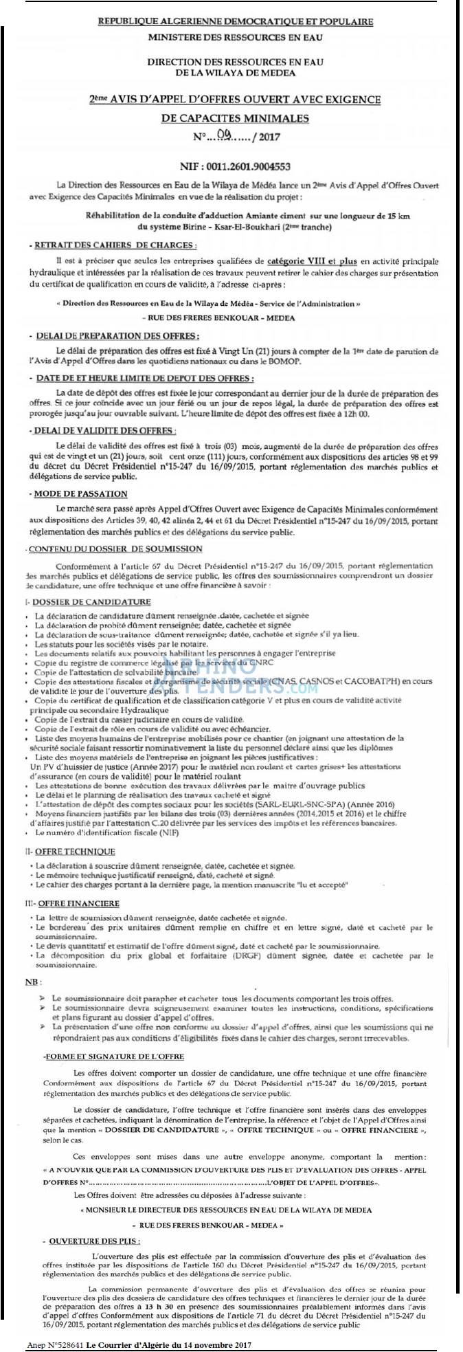 Le Courrier d'Algerie