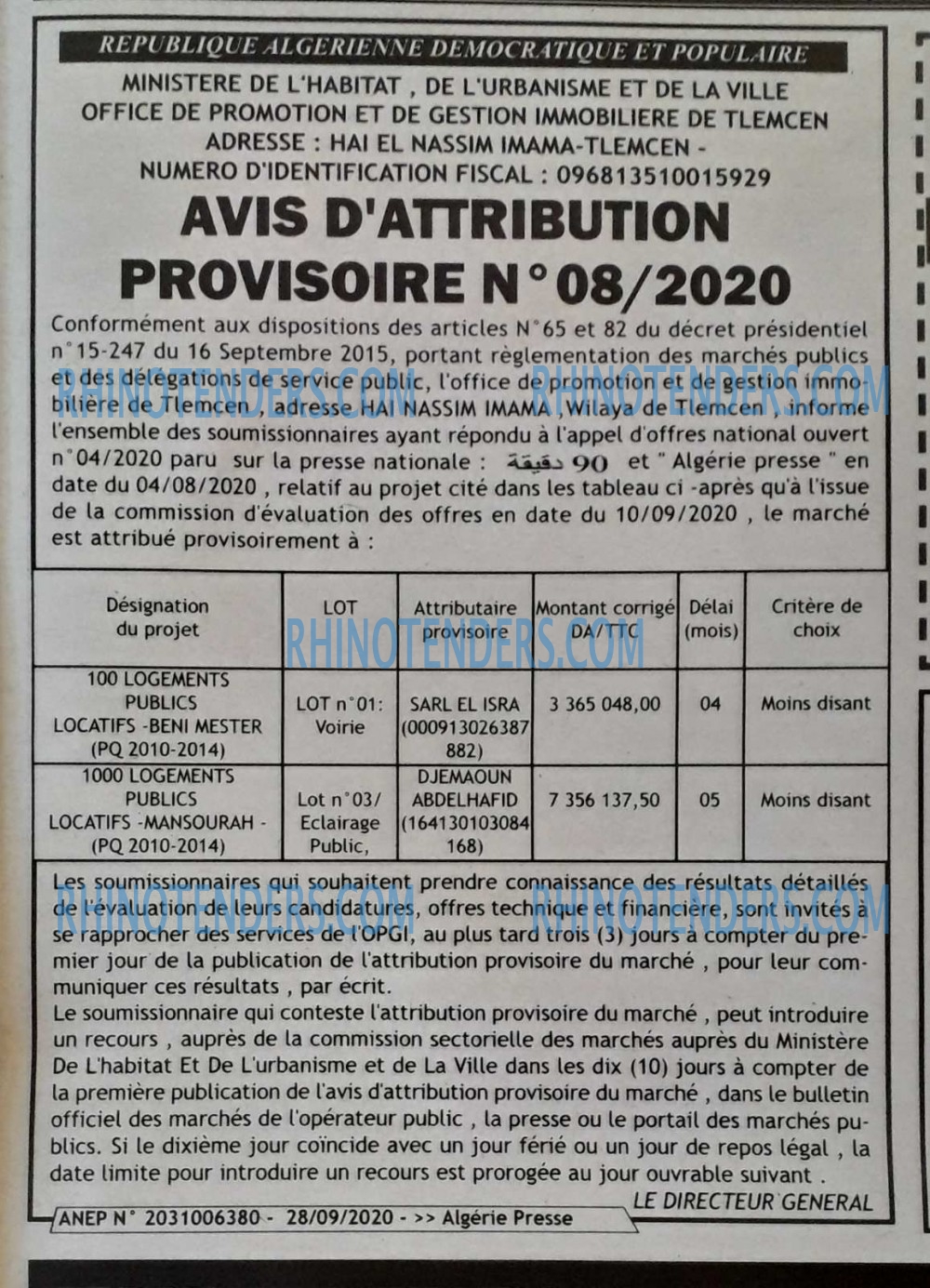 ALGERIE PRESSE