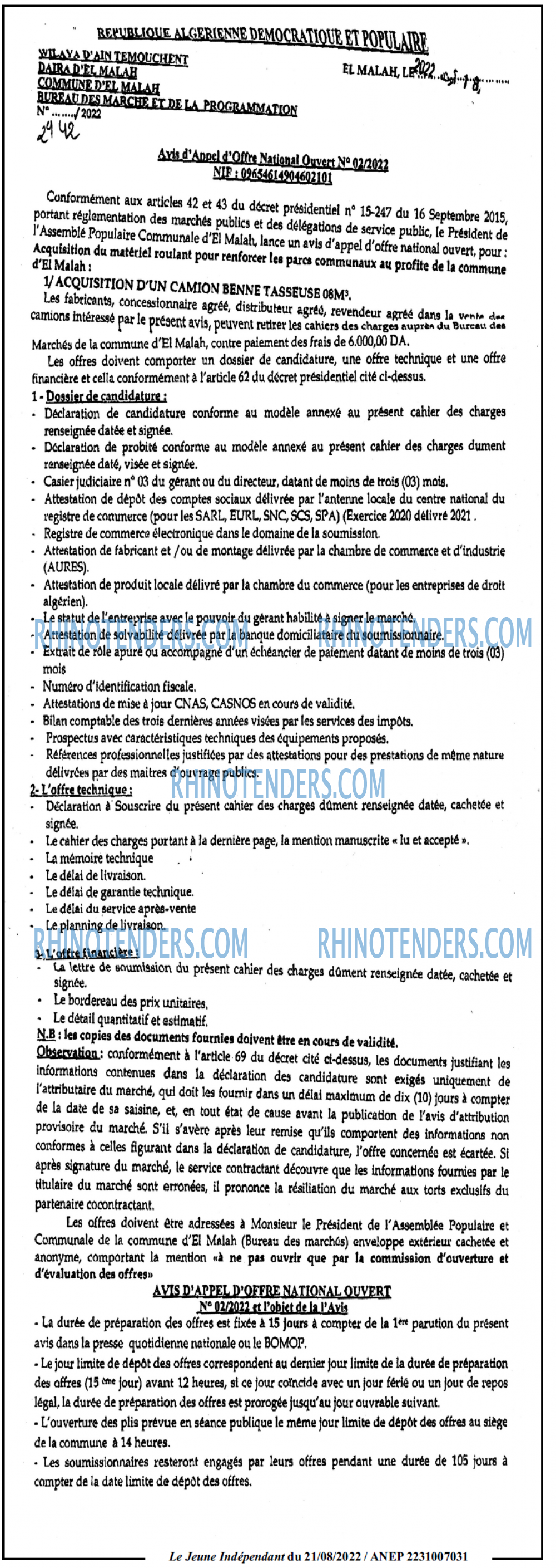 Jeune Independant
