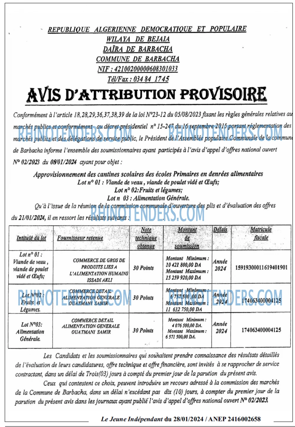 Jeune Independant