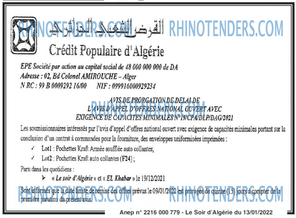 LE SOIR D'ALGERIE