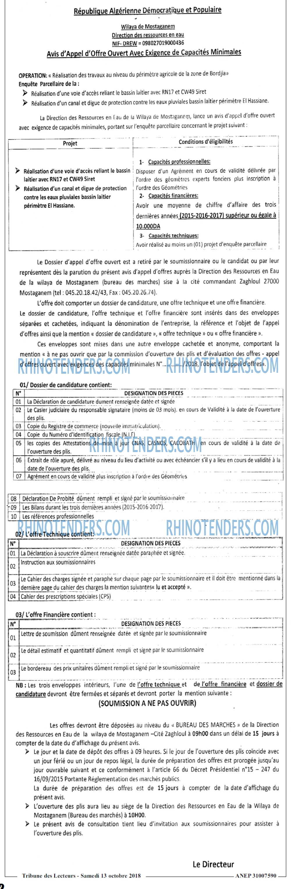 TRIBUNE DES LECTEURS