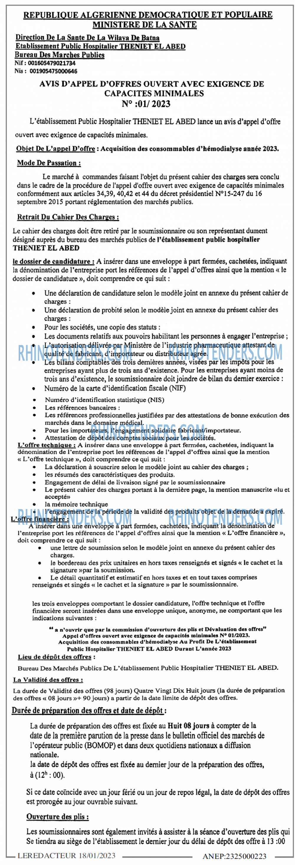 LE REDACTEUR