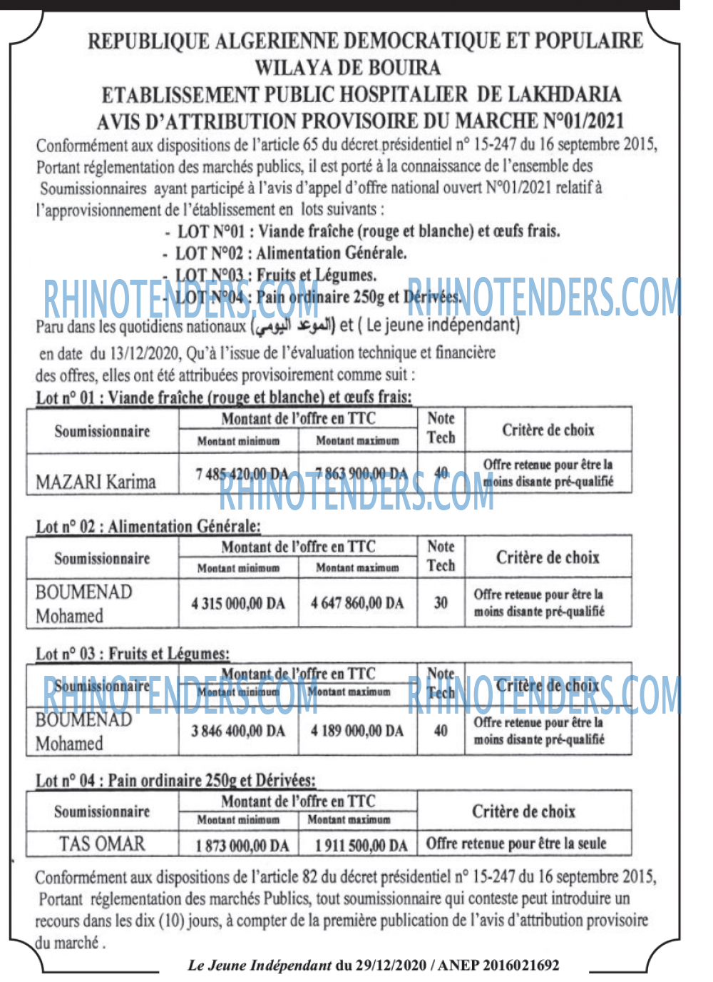 Jeune Independant