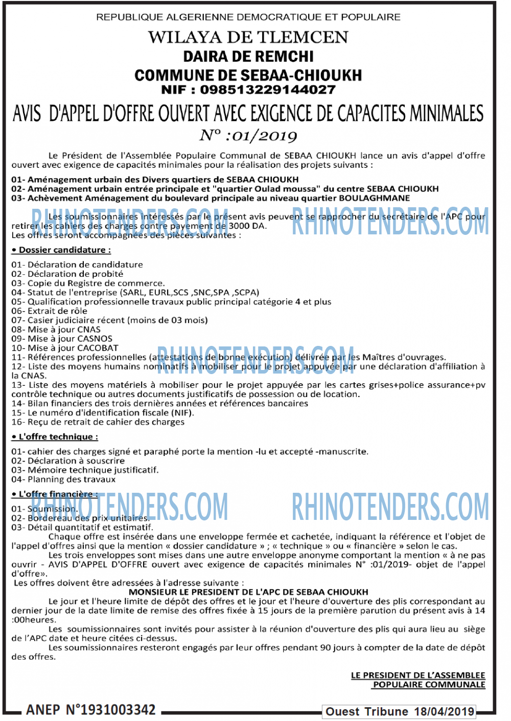 ouest TRIBUNE