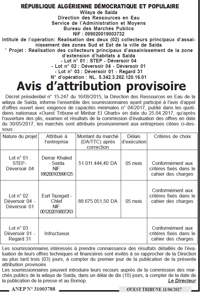 ouest TRIBUNE