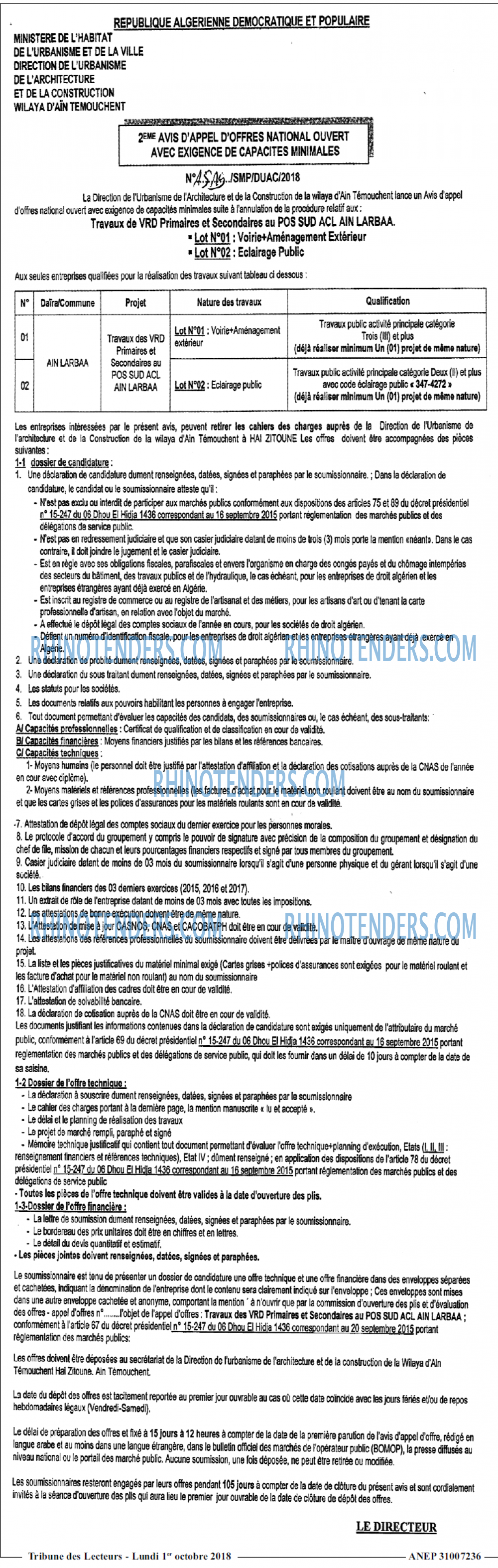TRIBUNE DES LECTEURS