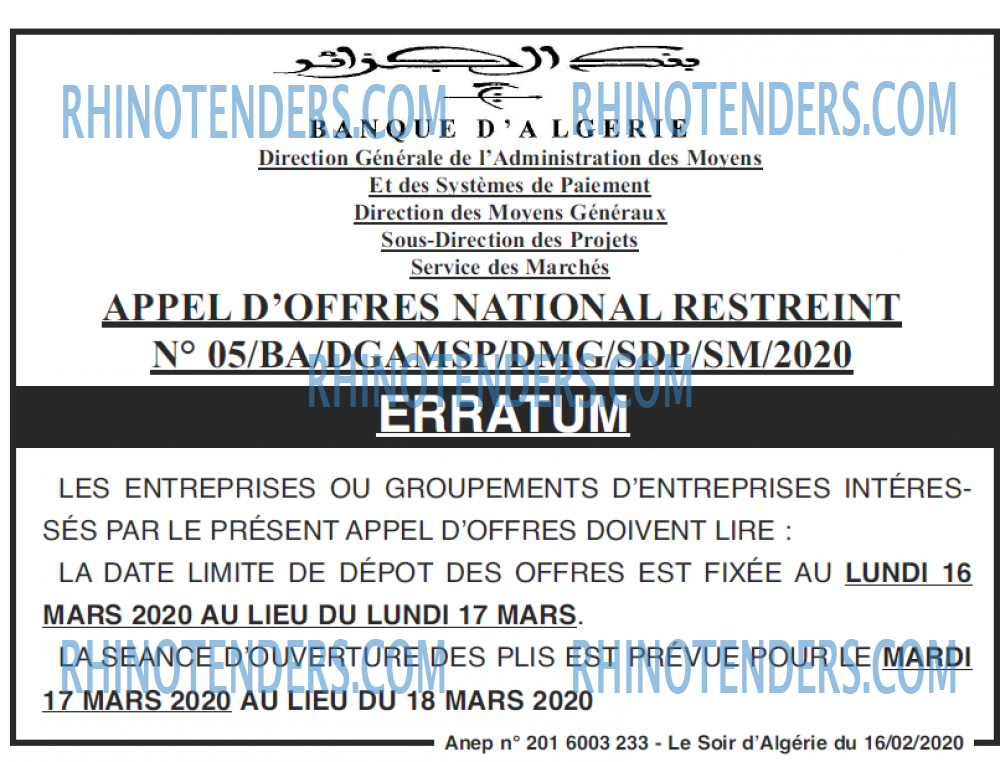 LE SOIR D'ALGERIE
