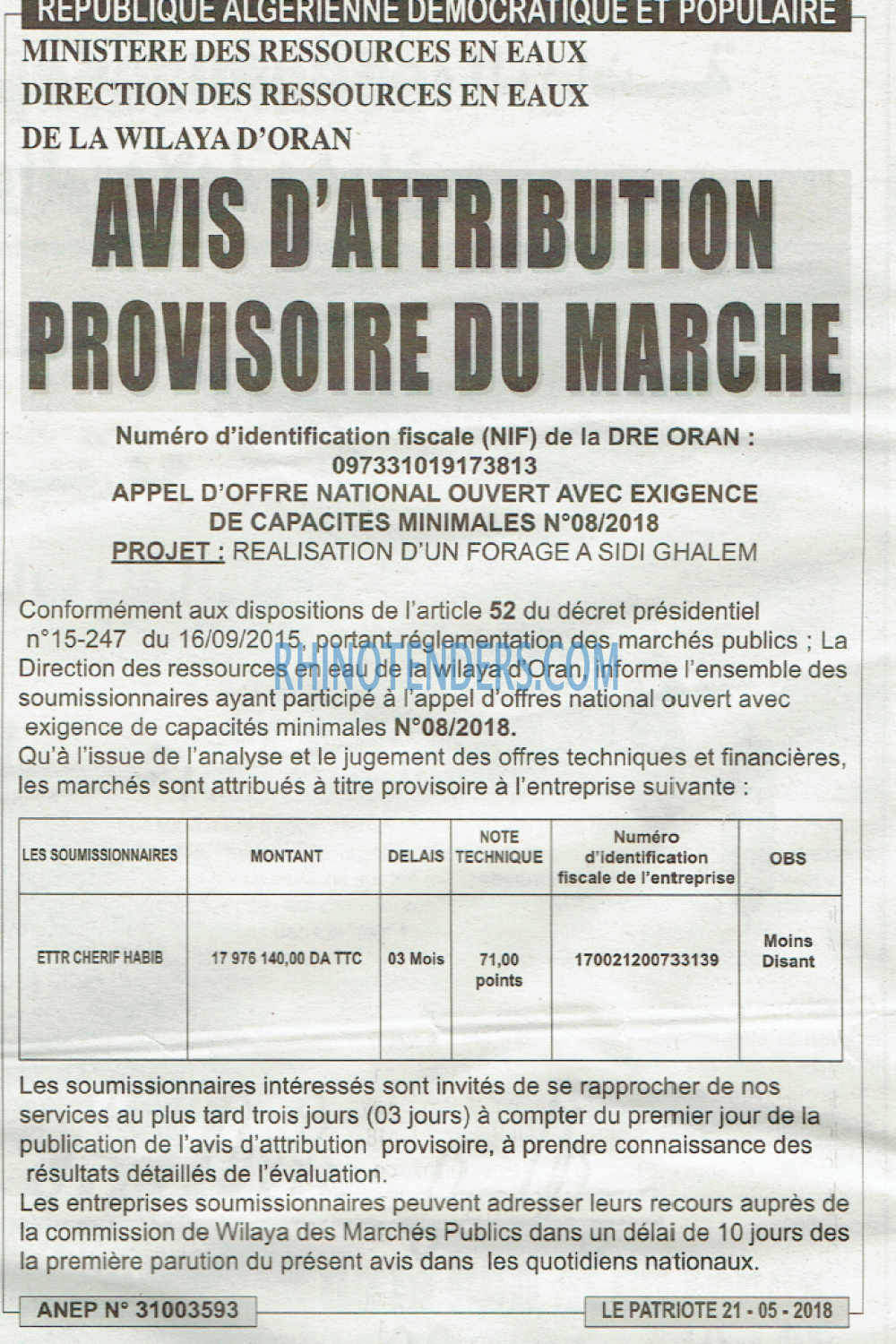 LE PATRIOTE