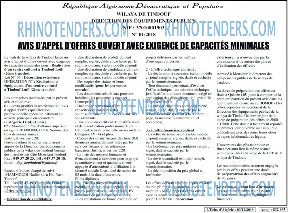 L'ECHO D'ALGERIE