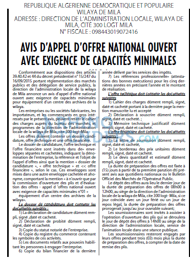 Le Courrier d'Algerie