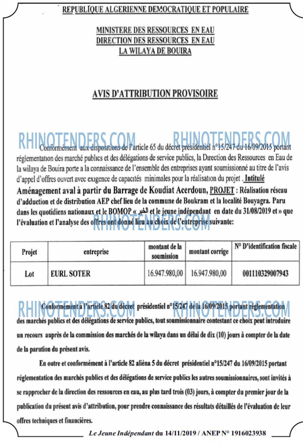 Jeune Independant