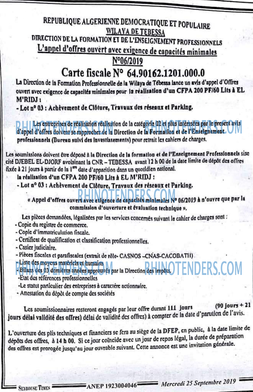 SEYBOUSSE TIMES