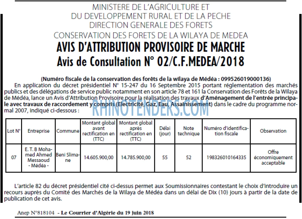 Le Courrier d'Algerie