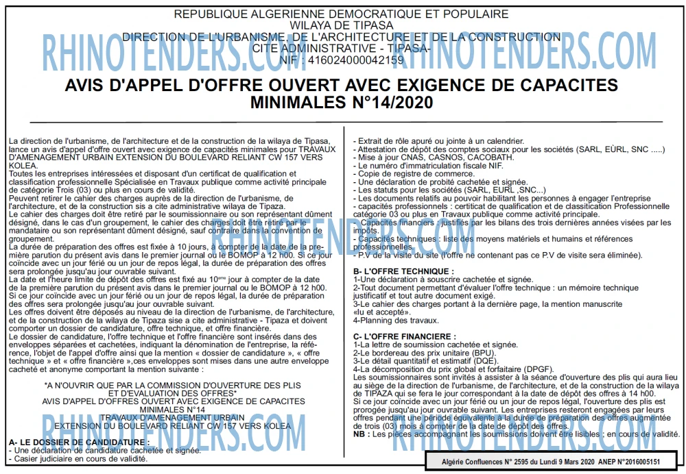Algerie Confluence
