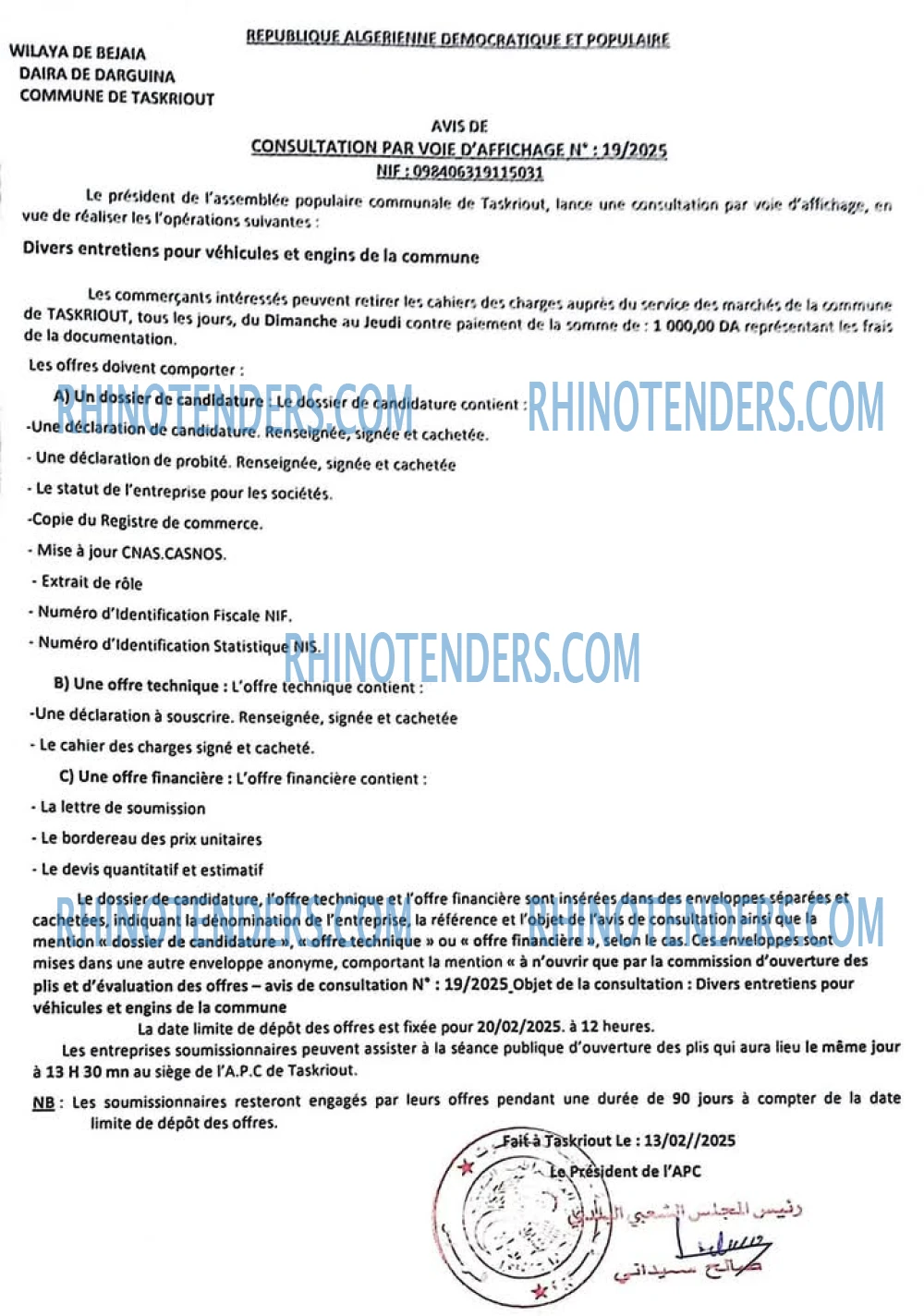 Rhinotenders