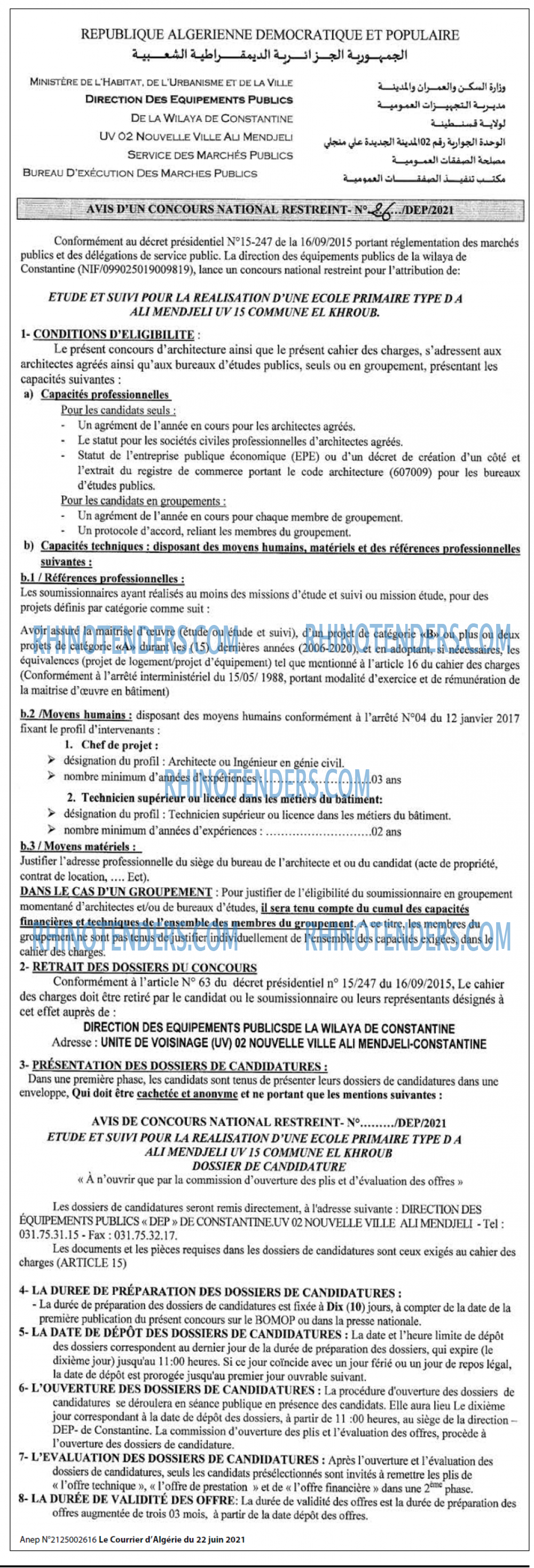 Le Courrier d'Algerie