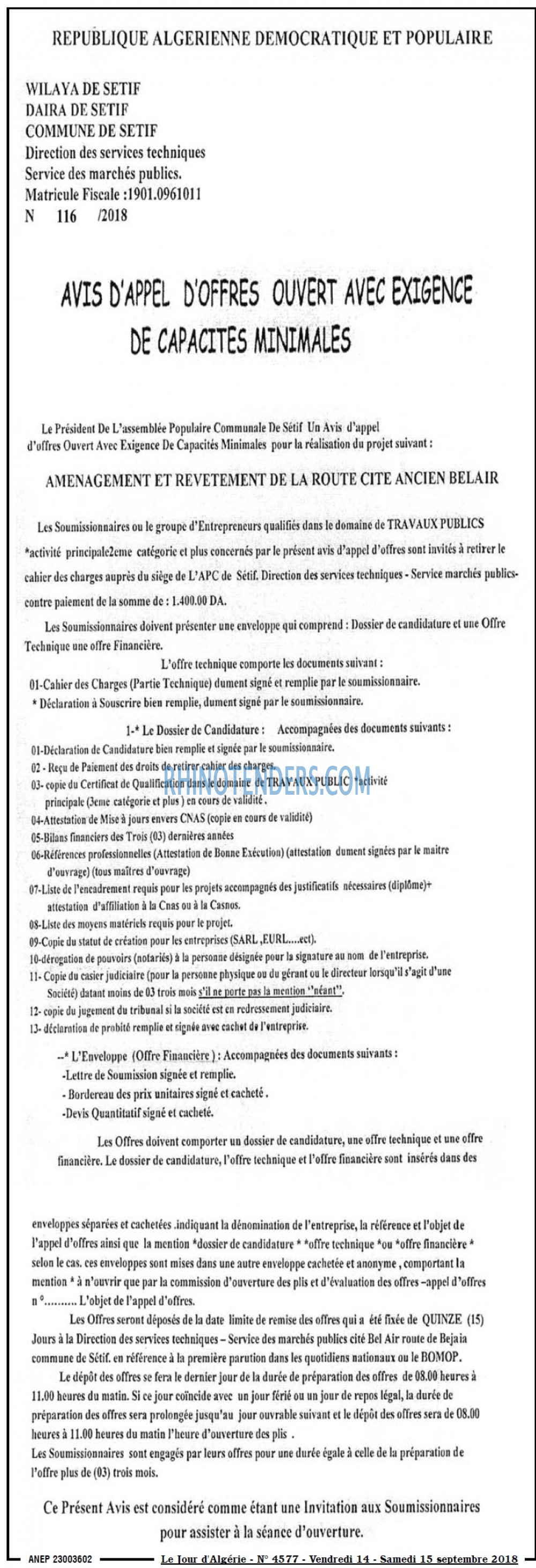Le Jour d'Algérie