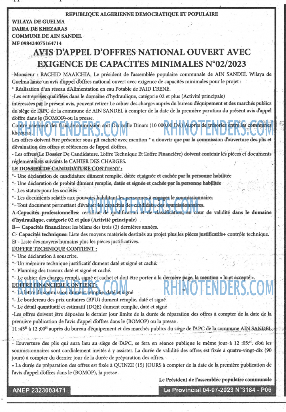 LE PROVINCIAL