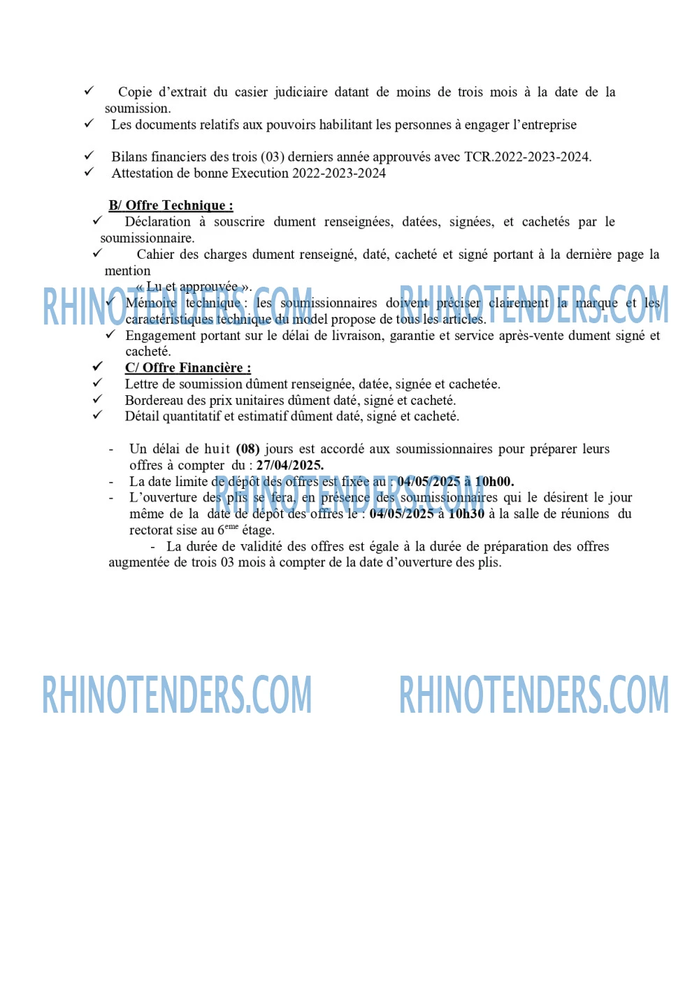 Rhinotenders