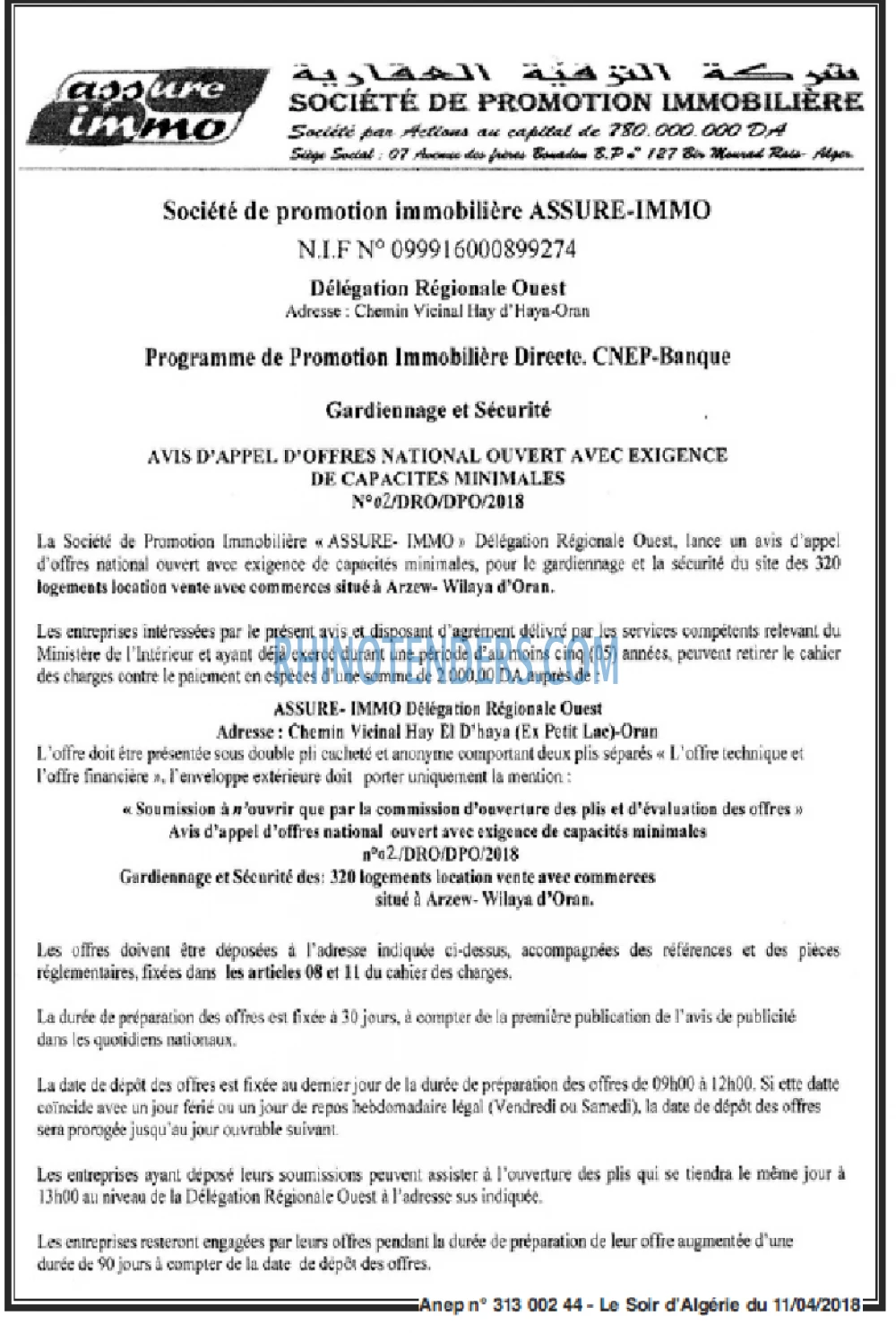 LE SOIR D'ALGERIE