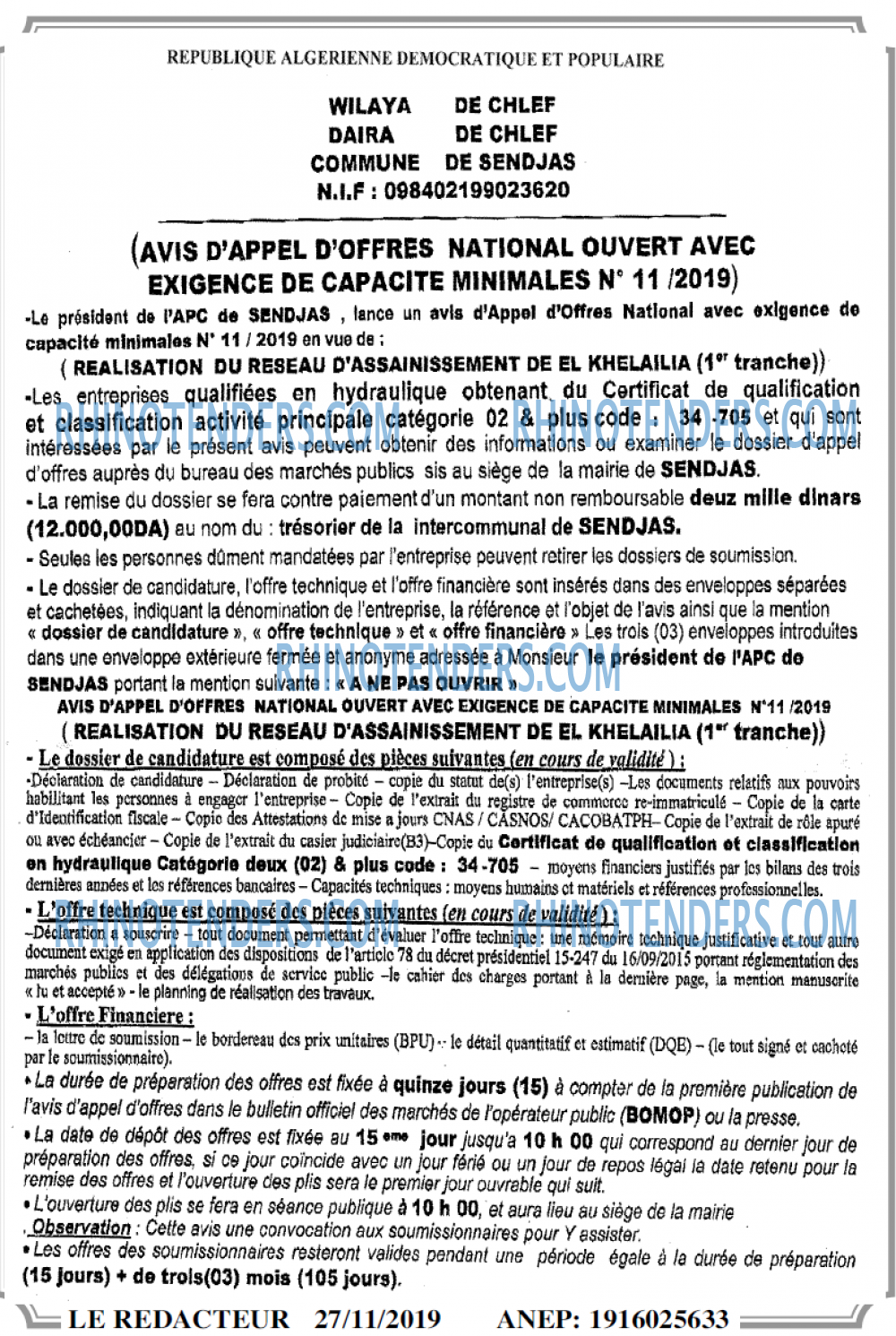 LE REDACTEUR