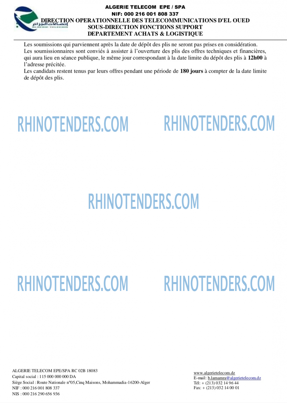 Rhinotenders