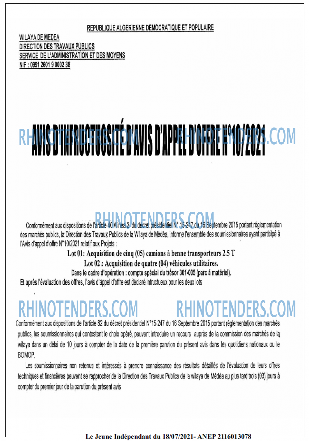 Jeune Independant