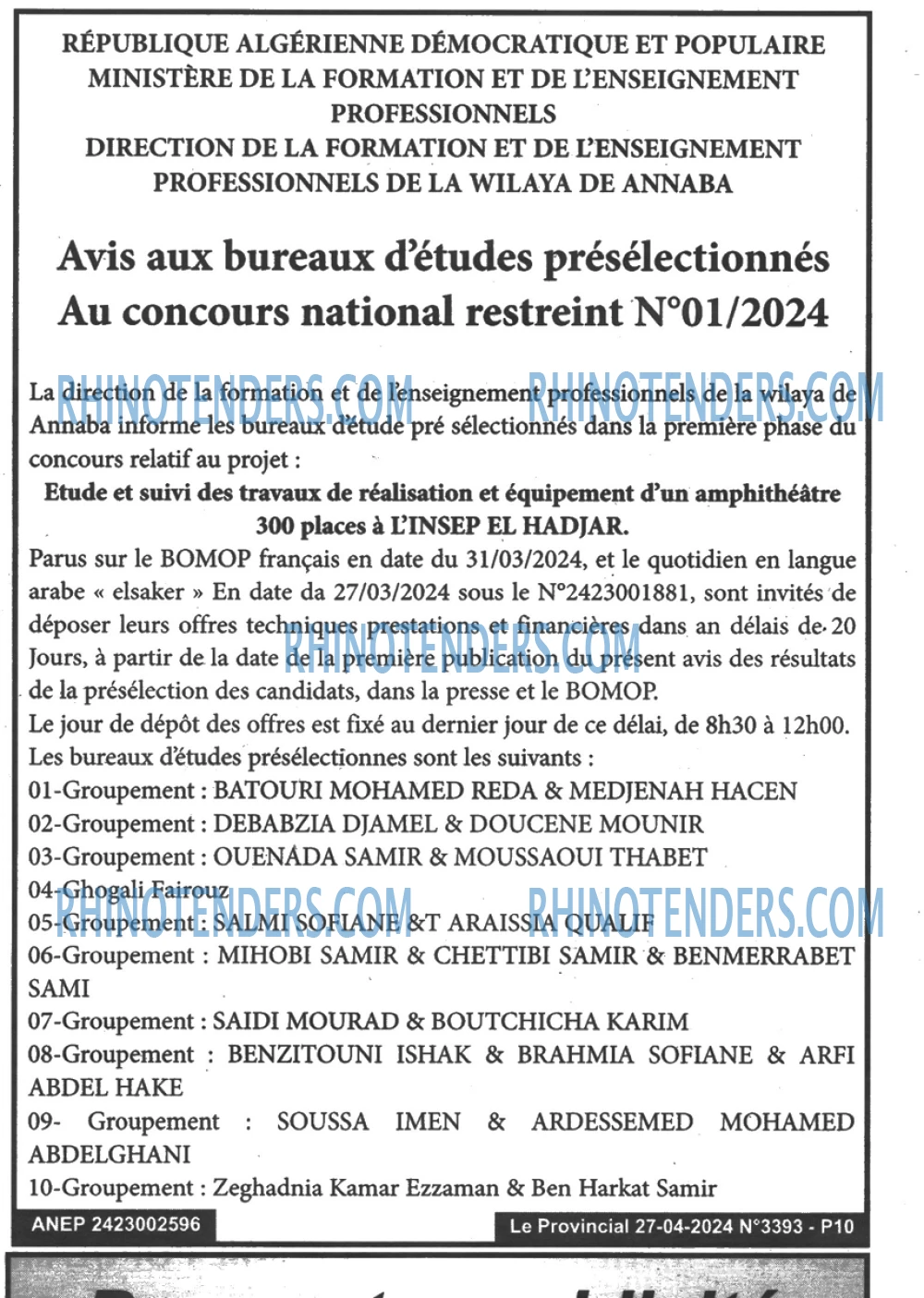 LE PROVINCIAL