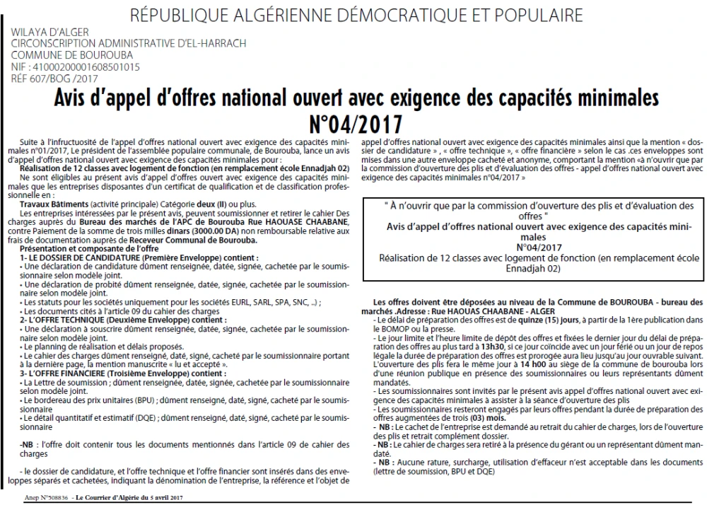 Le Courrier d'Algerie