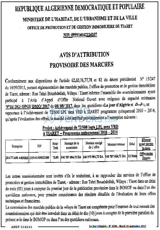 Le Jour d'Algérie