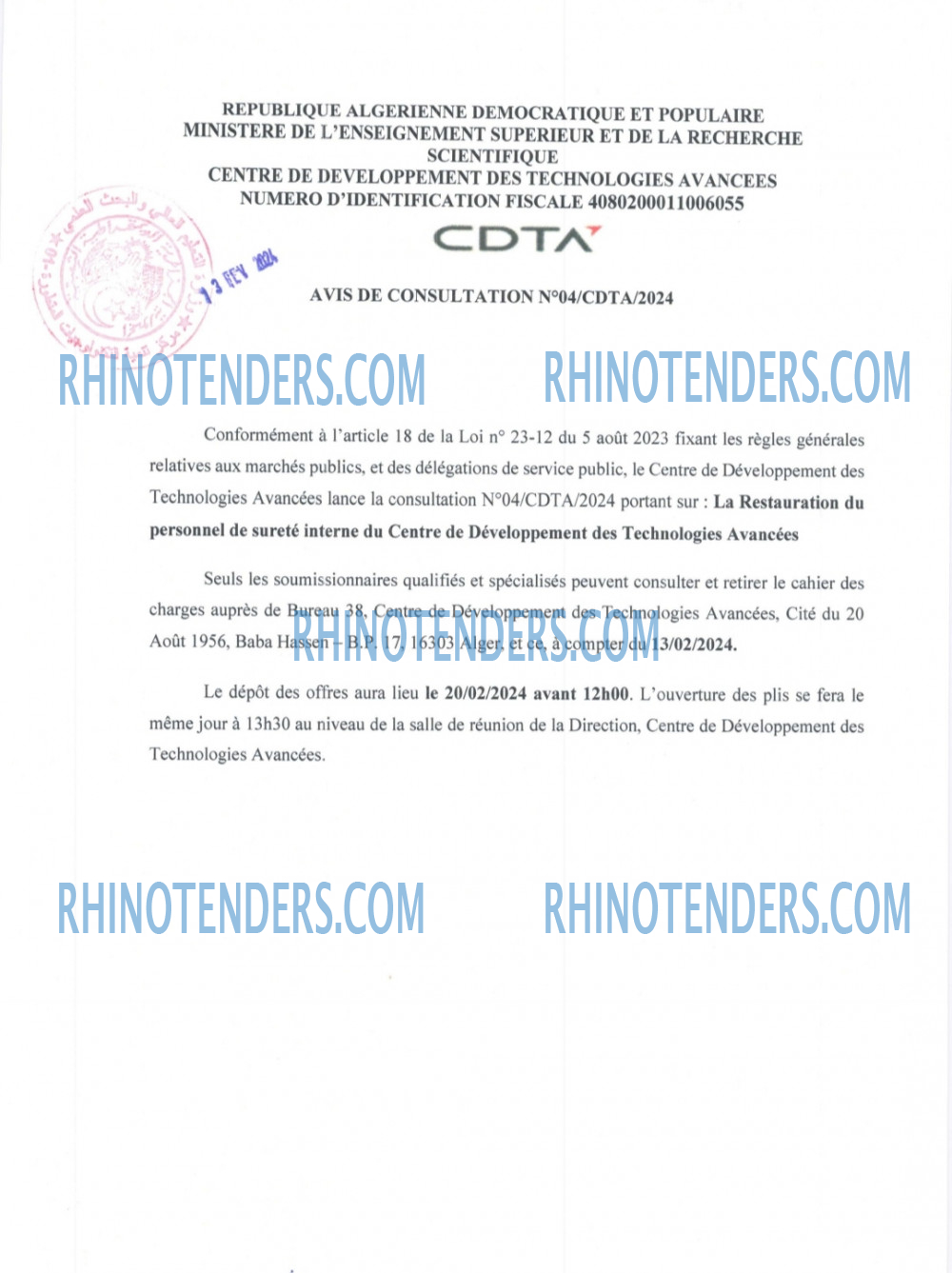 Rhinotenders