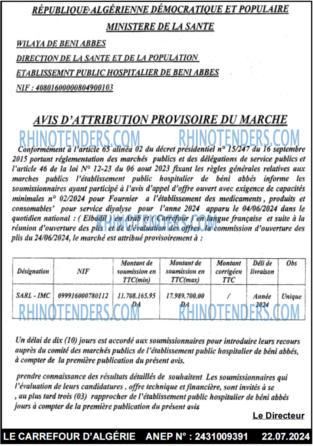 Le Carrefour d'Algérie