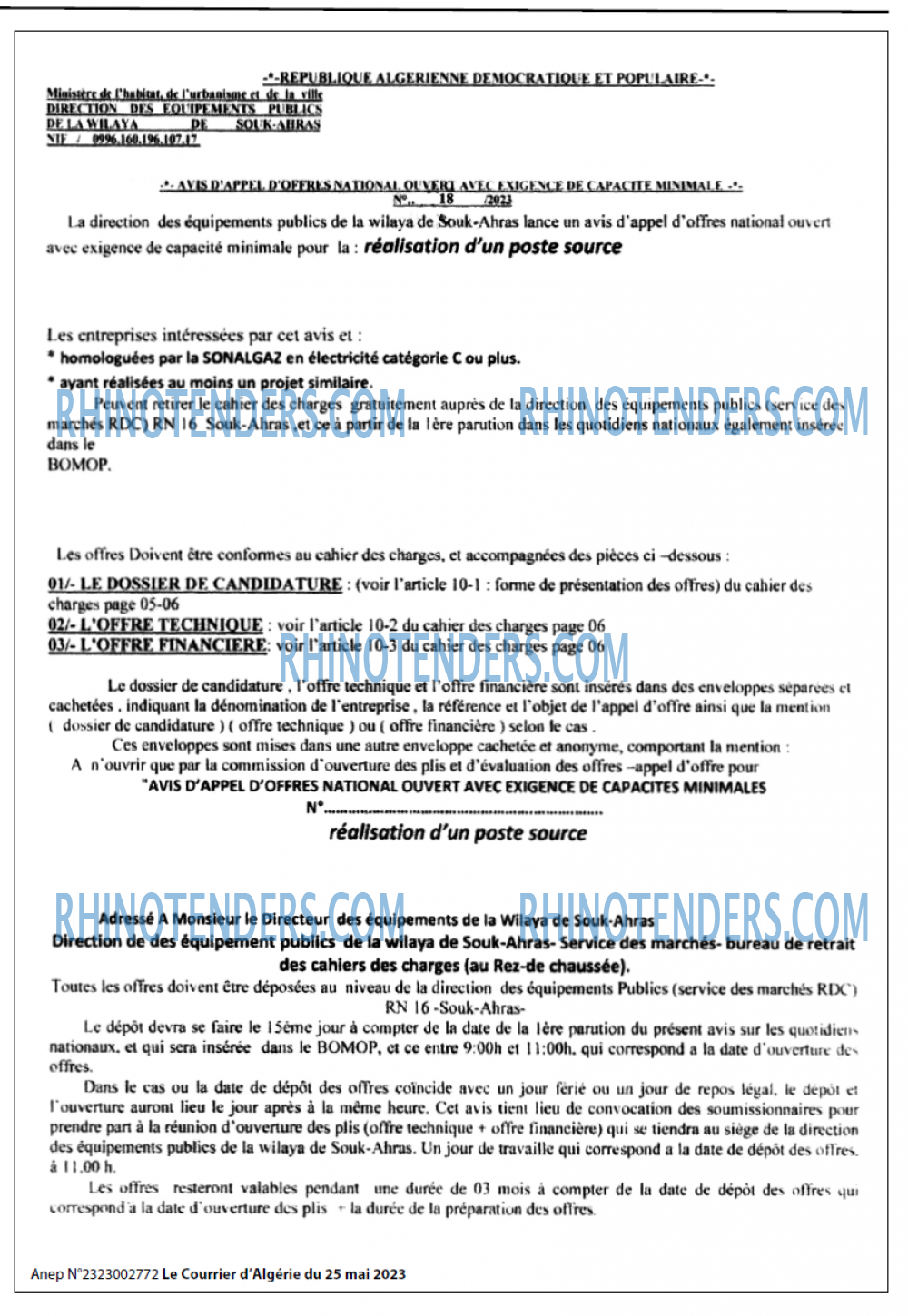 Le Courrier d'Algerie