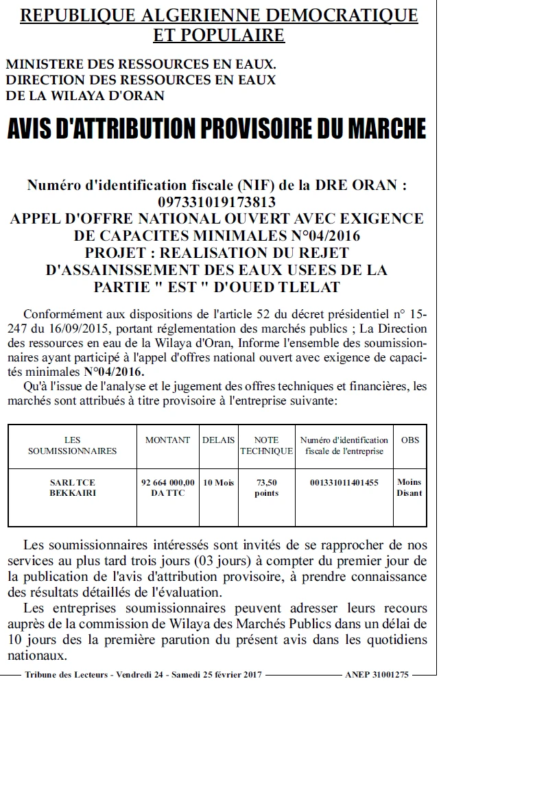 TRIBUNE DES LECTEURS