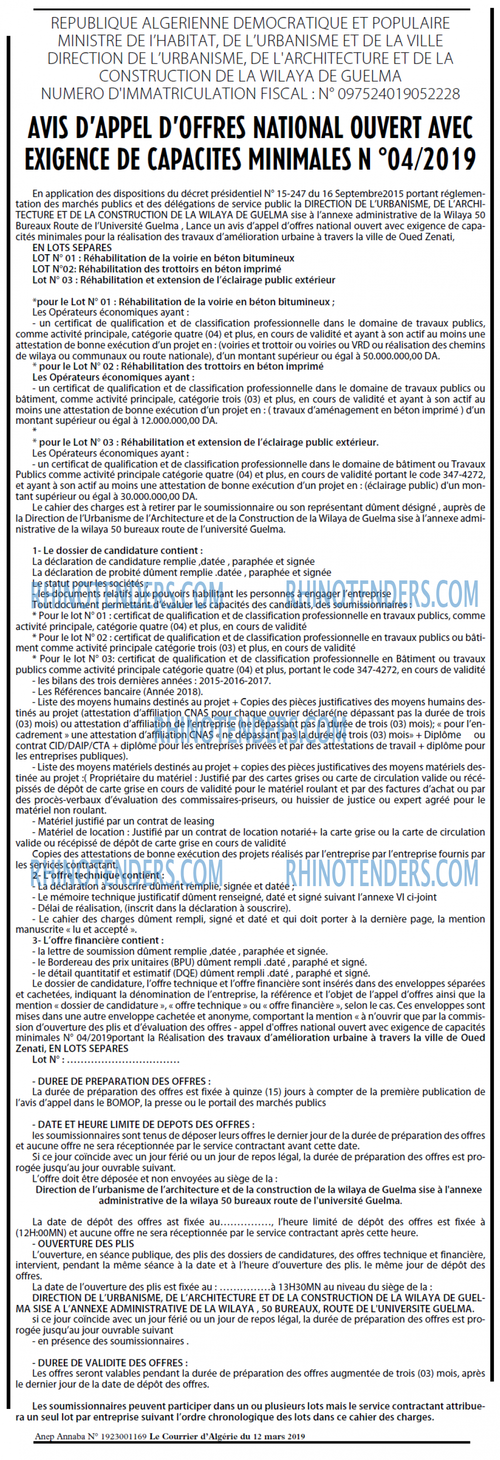 Le Courrier d'Algerie