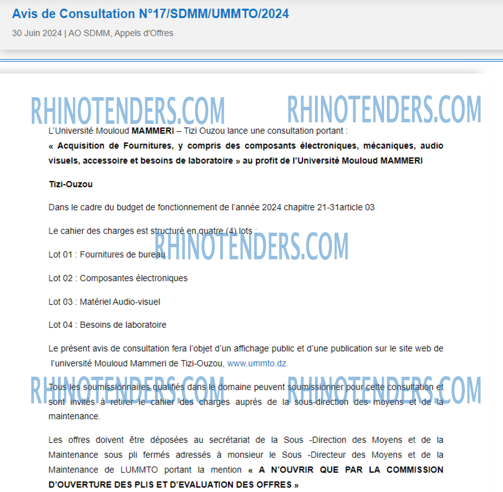 Rhinotenders