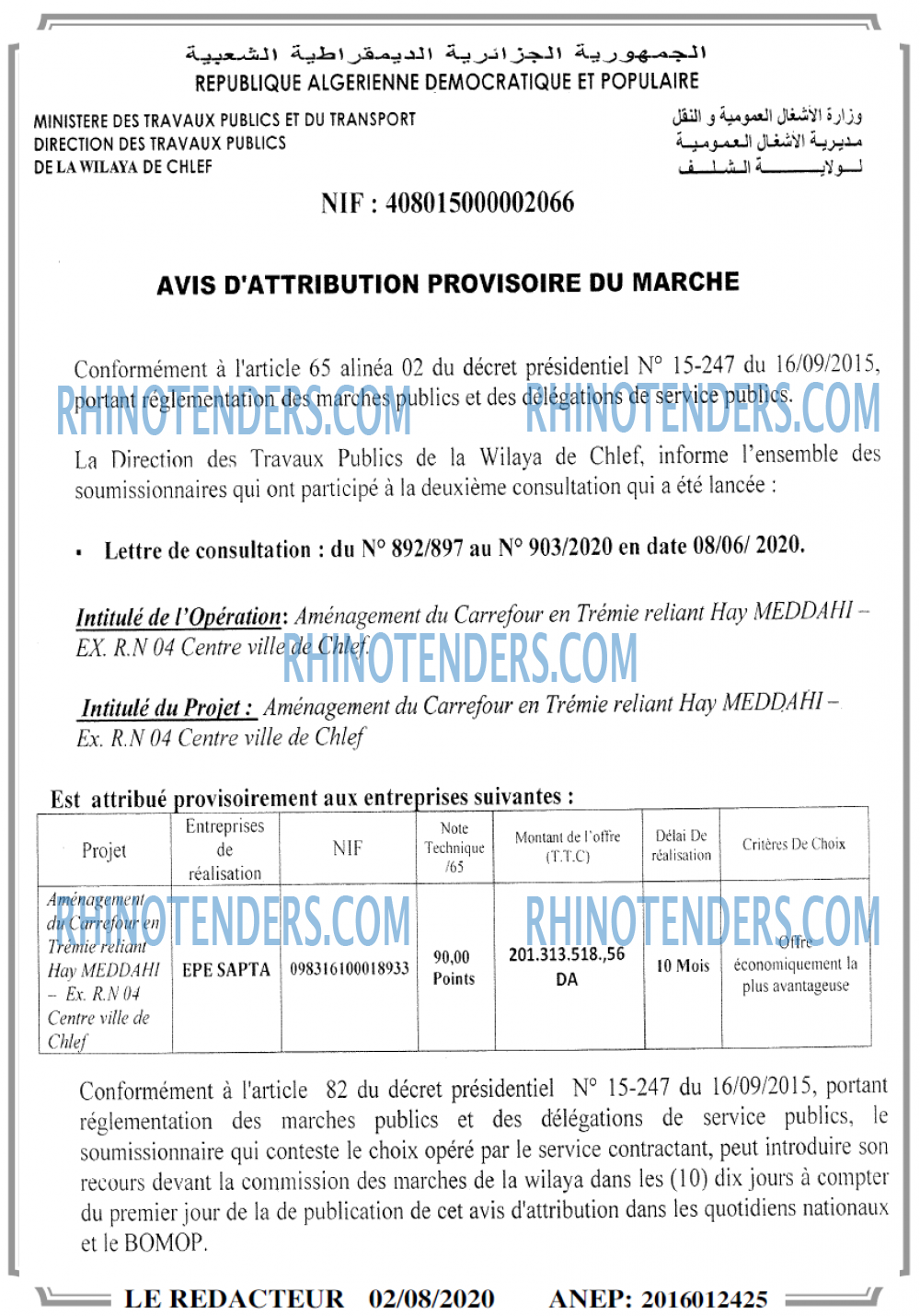 LE REDACTEUR