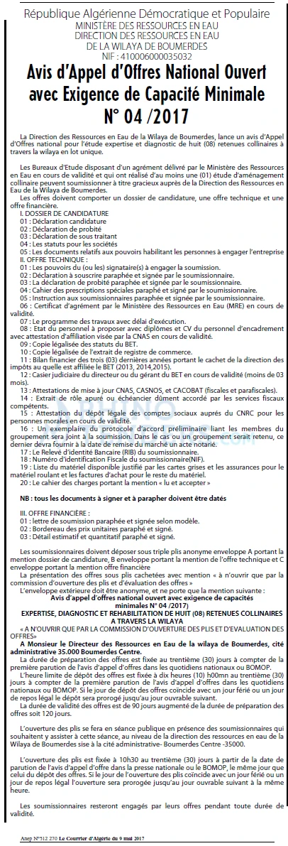 Le Courrier d'Algerie
