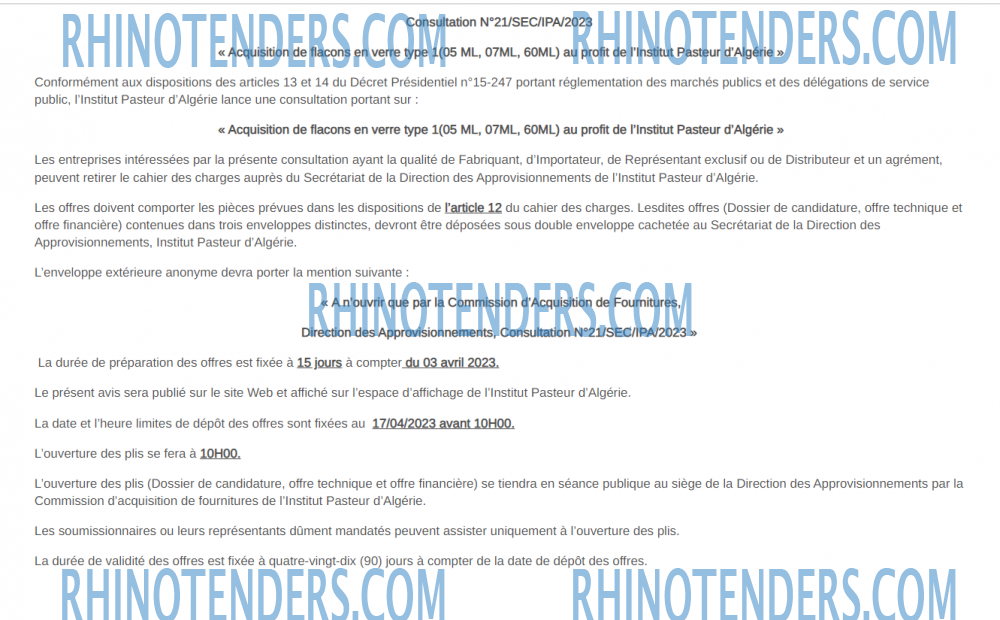 Rhinotenders