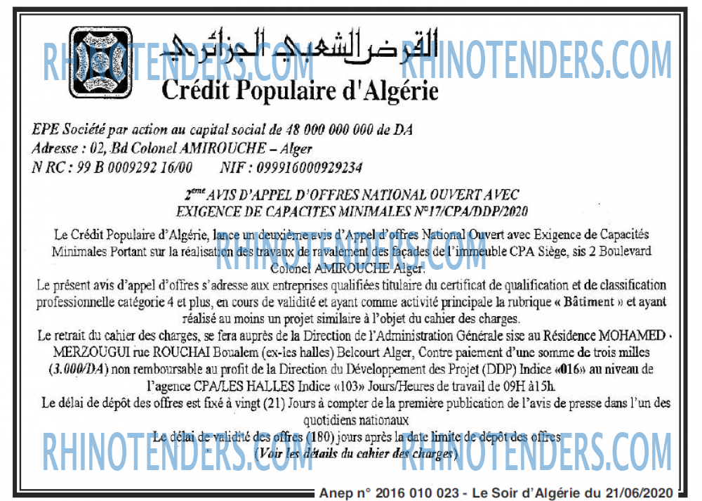 LE SOIR D'ALGERIE
