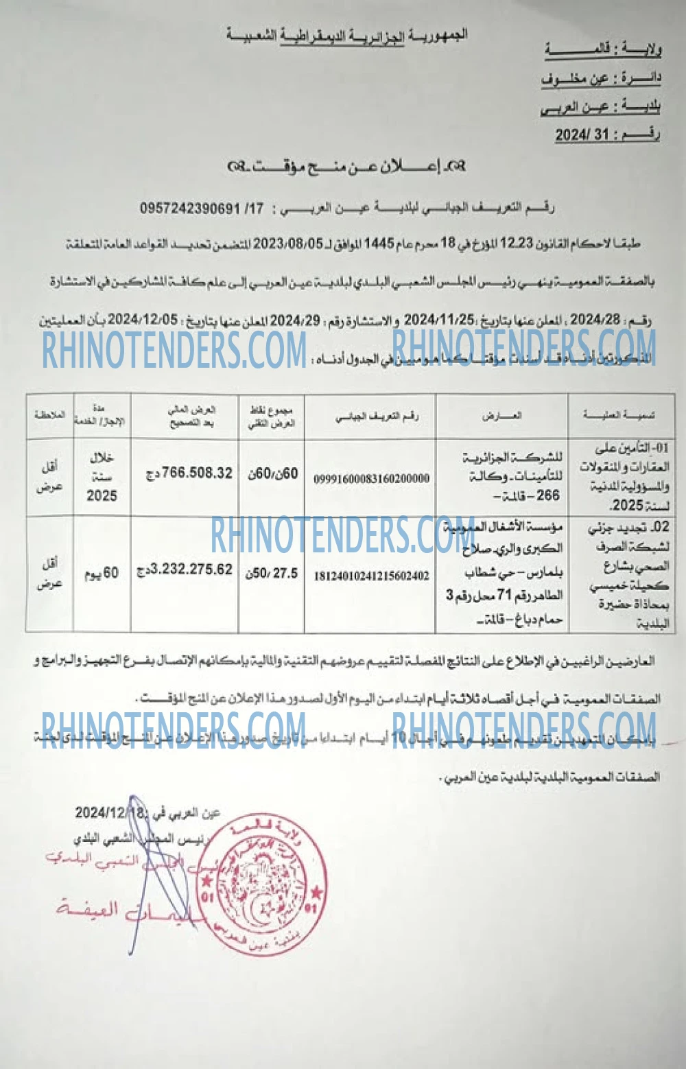Rhinotenders