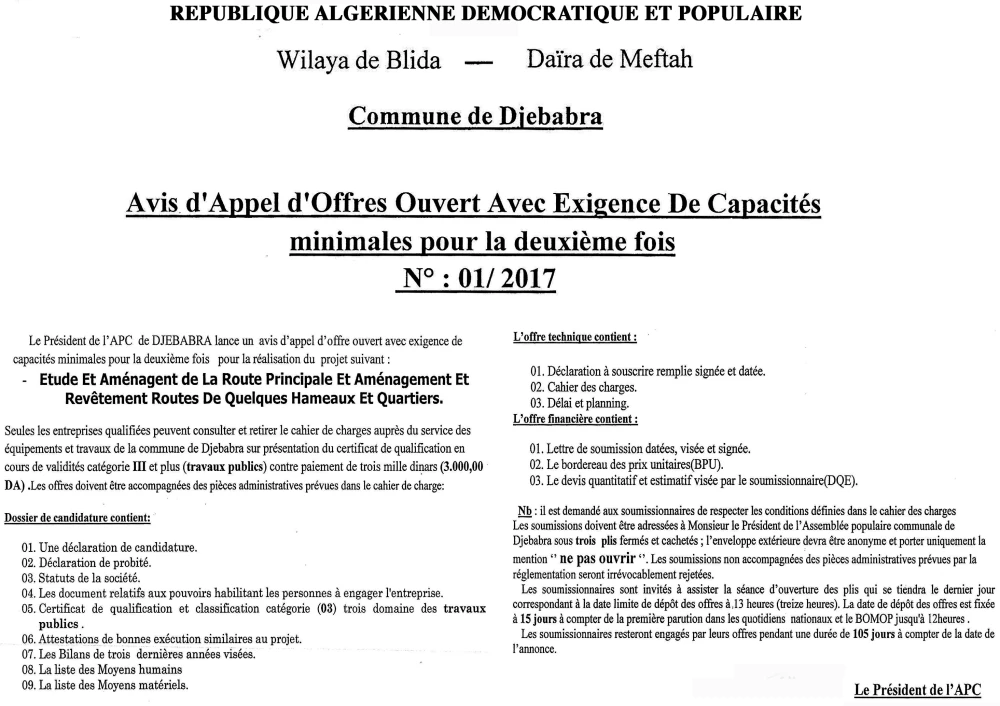 LE SOIR D'ALGERIE